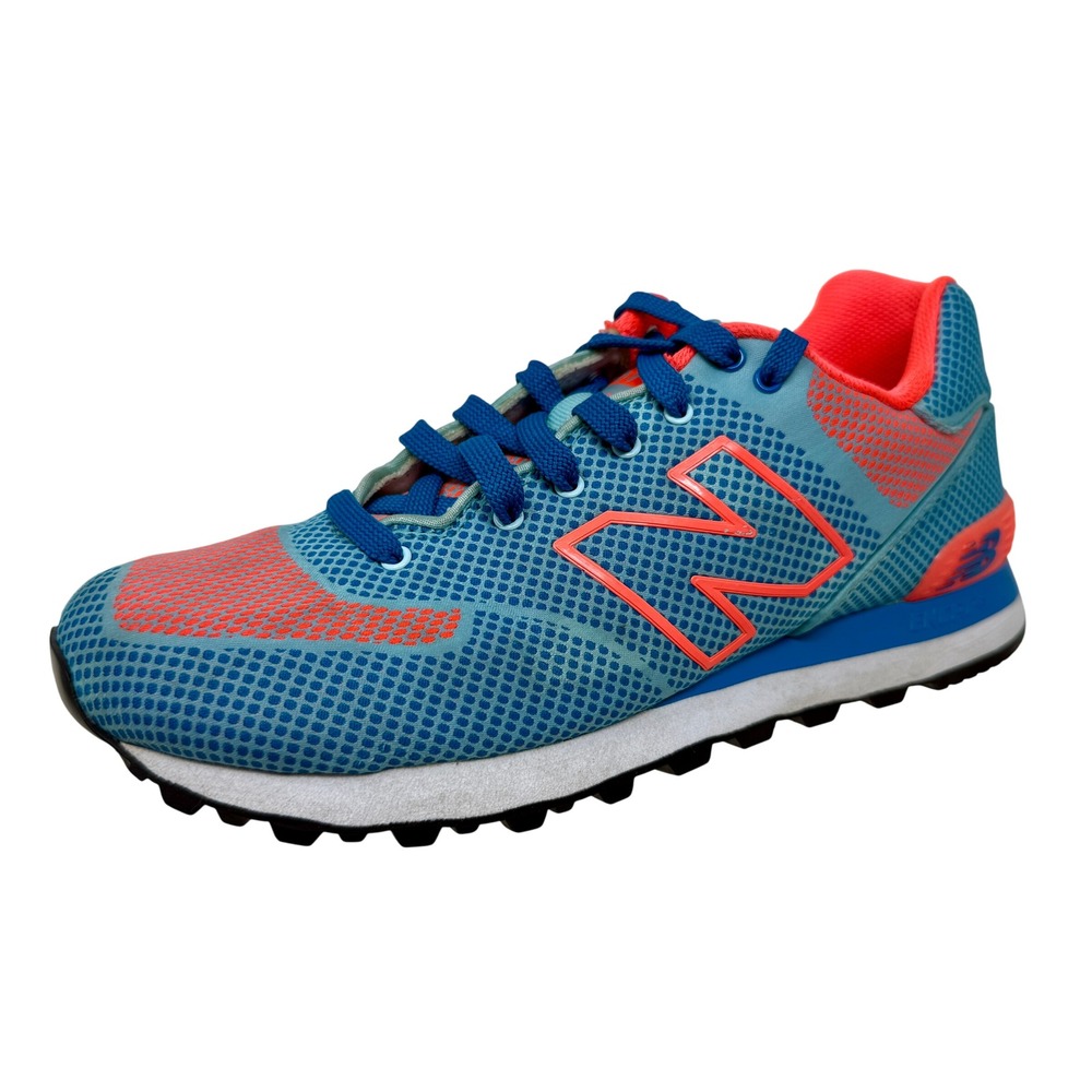 New Balance 574 Women's Size 9 Teal Orange Blue Mesh Sneakers WL574ALG Low Top